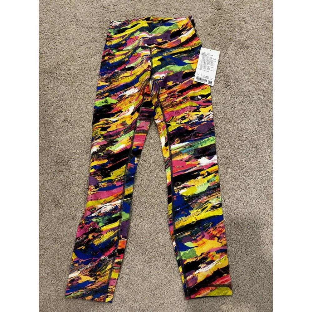 NWT Lululemon Wunder Train HR Tight 25" In Undertone Black CYMT Multi Size: 6